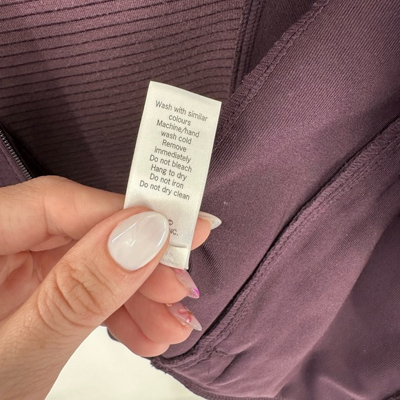 Athleta Women’s Dark Purple Track‎ Jacket with Thumbholes Size XS - Picture 8 of 9